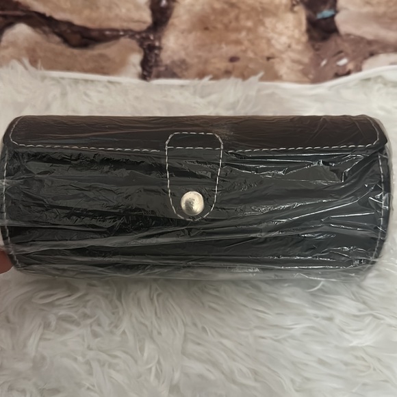 Leather Watch Storage Case Holds 3 Watch or Bracelet New - Picture 7 of 7